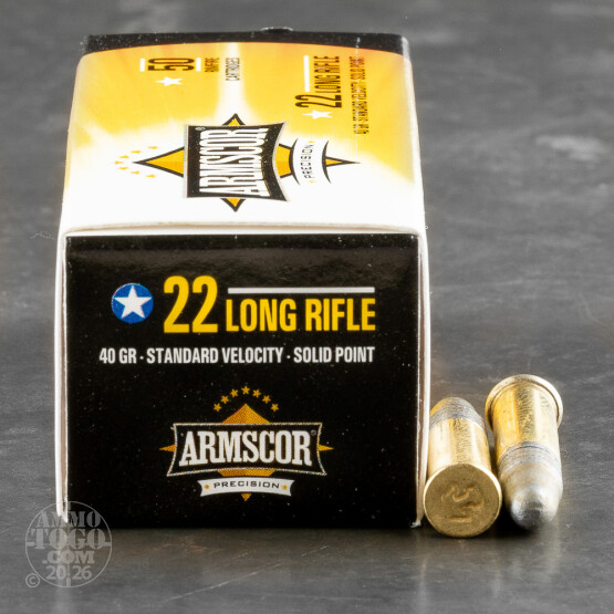 5000rds - 22LR Armscor Precision 40gr Standard Velocity Solid