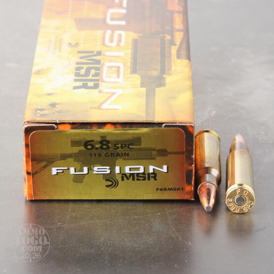 20rds - 6.8 SPC Federal Fusion MSR 115gr. SP Ammo