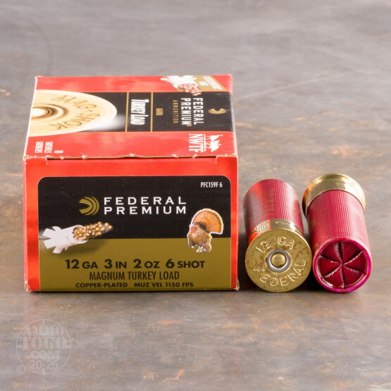 10rds - 12 Gauge Federal Mag-Shok 3" 2oz. #6 Turkey Load