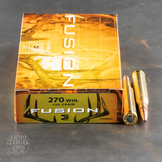 20rds - .270 Federal Fusion 130gr. SP Ammo