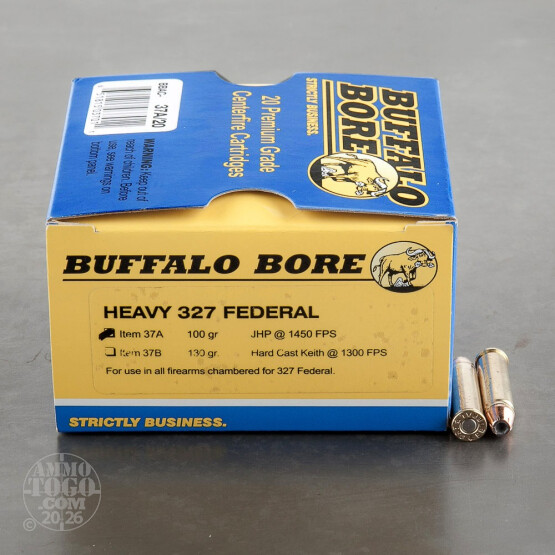 20rds - 327 Federal Heavy Buffalo Bore 100gr. JHP Ammo