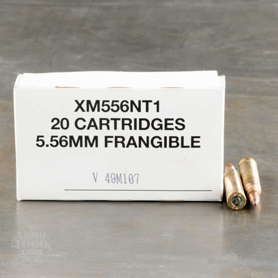 500rds – 5.56x45 Federal Non-Toxic 50gr. Frangible SP Ammo 