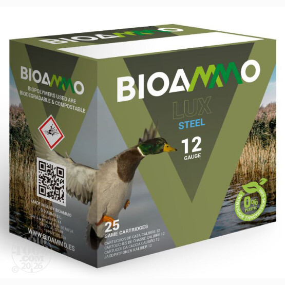 250rds – 12 Gauge BioAmmo Lux Steel 2-3/4" 1-1/16oz. #5 Shot Ammo