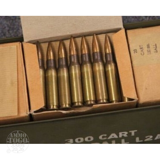 300rds - .308 Australian Military 147gr. FMJ Ammo