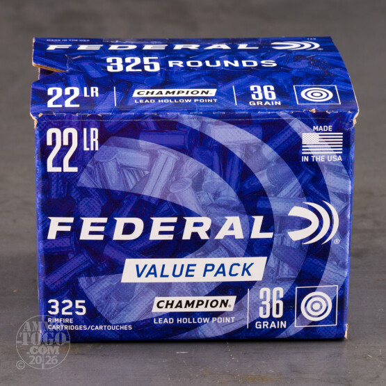 3250rds – 22 LR Federal Champion 36gr. LHP Ammo
