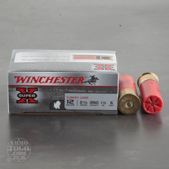 100rds – 12 Gauge Winchester Super-X 2-3/4" 1-1/2oz. #6 Shot Ammo