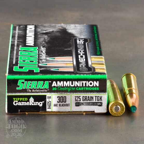20rds – 300 AAC Blackout Sierra 125gr. GameChanger Ammo