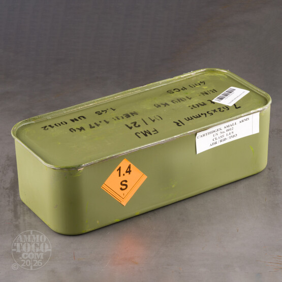 400rds – 7.62x54r Romarm 148gr. FMJ Ammo in Spam Can