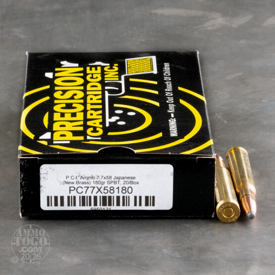 20rds – 7.7 Japanese PCI 180gr. SPBT Ammo