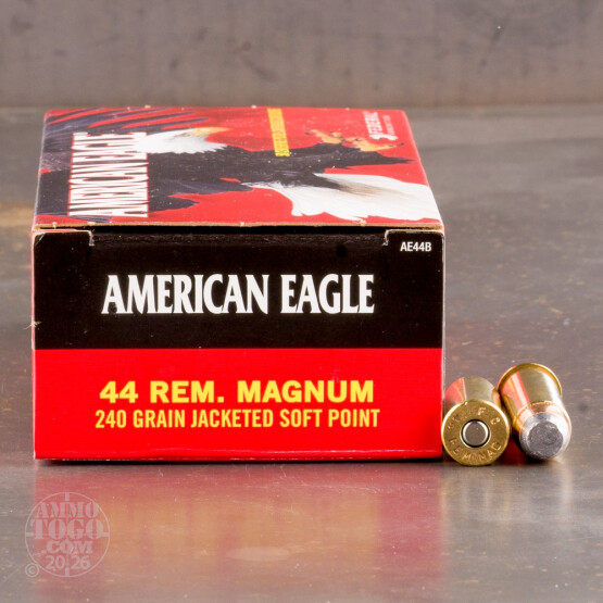 50rds – 44 Mag Federal American Eagle 240gr. JSP Ammo