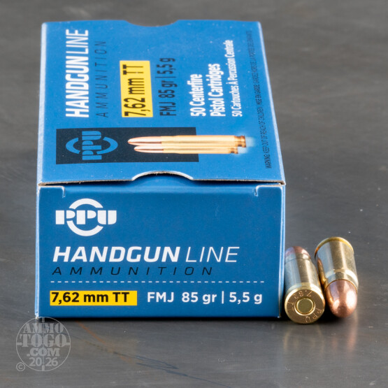 500rds - 7.62x25 Tokarev Prvi Partizan 85gr. FMJ Ammo