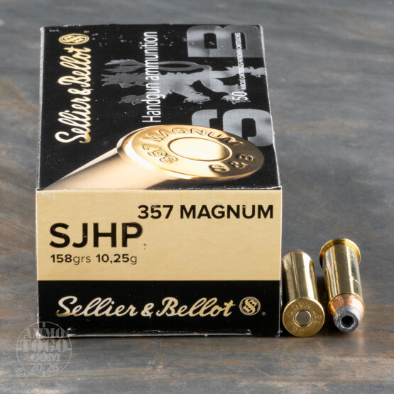 1000rds – 357 Magnum Sellier & Bellot 158gr. SJHP Ammo
