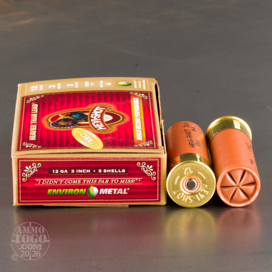 5rds - 12 Gauge Hevi-Shot Hevi-13 Turkey 3" 2oz. #4 Shot Ammo