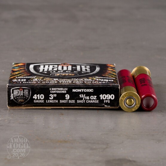 5rds – 410 Bore Hevi-18 3" 13/16oz. #9 TSS Ammo