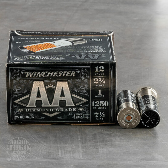 250rds – 12 Gauge Winchester AA Diamond Grade 2-3/4" 1oz. #7.5 Shot Ammo
