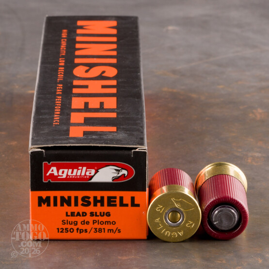 20rds - 12 Gauge Aguila Mini-Shell Slug Ammo