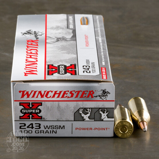 20rds - 243 Winchester Super Short Mag Super-X 100gr. Soft Point
