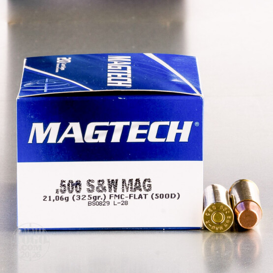 20rds - 500 S&W Magtech 325gr. FMJ Ammo