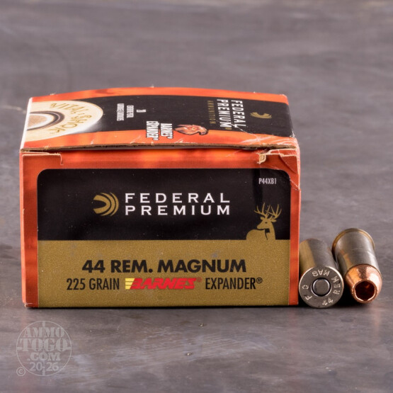 20rds - 44 Mag Federal 225gr. Barnes Expander Vital-Shok Ammo