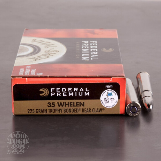 20rds - 35 Whelen Federal Premium Vital Shok 225gr. Trophy Bonded Bear Claw Ammo