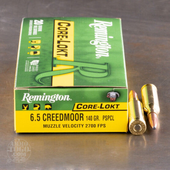 200rds – 6.5 Creedmoor Remington Core-Lokt 140gr. PSP Ammo