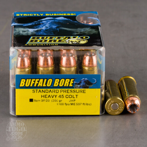 20rds - 45 Long Colt Heavy Buffalo Bore 200gr. Gold Dot HP Ammo