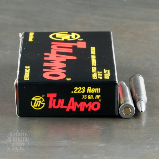 1000rds - 223 Rem Tula 75 Grain HP Ammo