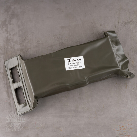 500rds – 9mm Turan Battle Pack 124gr. FMJ Ammo
