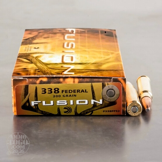 20rds - 338 Federal Fusion 200gr. SP Ammo