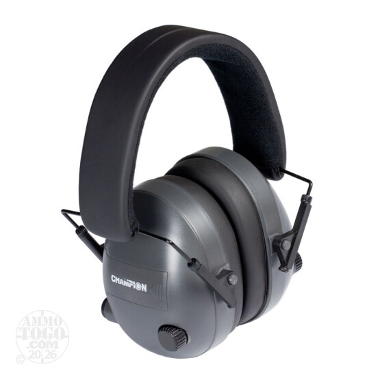 1 - Champion Electronic Earmuffs Black/Dark Gray