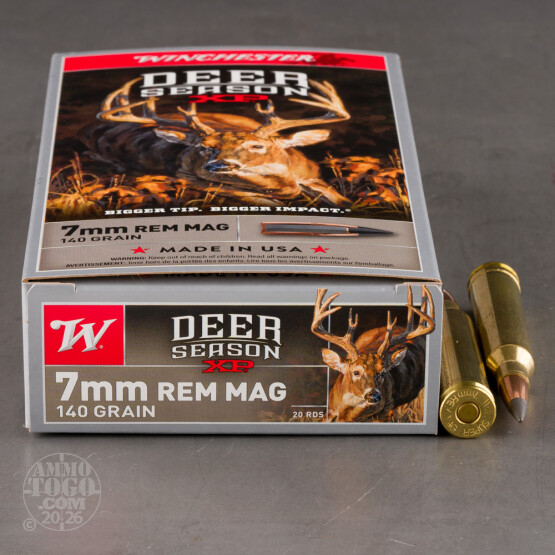 20rds – 7mm Remington Magnum Winchester Deer Season XP 140gr. Extreme Point Polymer Tip Ammo