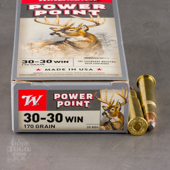 20rds - 30-30 Winchester Super-X 170gr. Power Point Soft Point Ammo