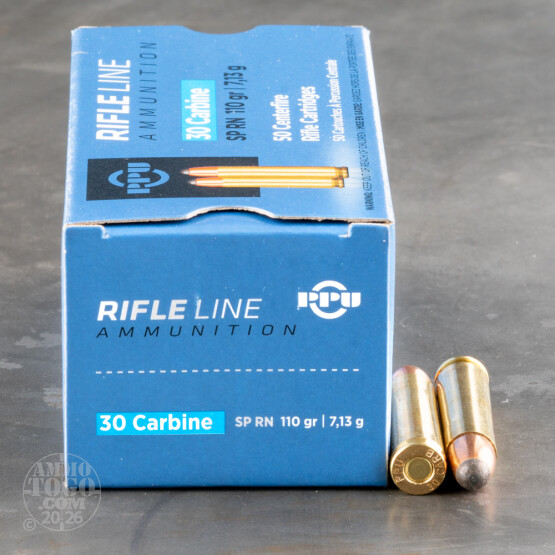 50rds - 30 Carbine Prvi Partizan 110gr. Soft Point Ammo