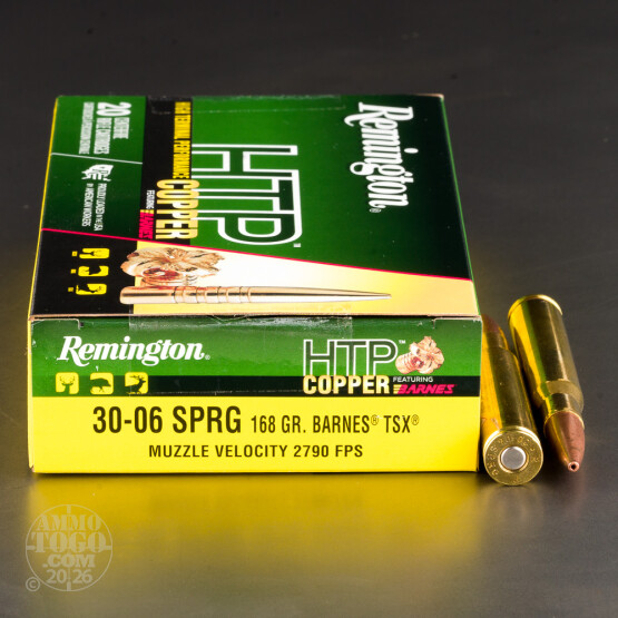 20rds – 30-06 Remington HTP Copper 168gr. TSX Ammo