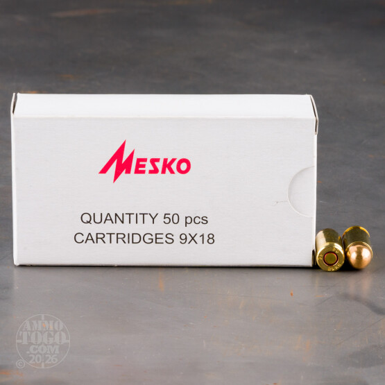 1000rds – 9mm Makarov Mesko 93gr. FMJ Ammo