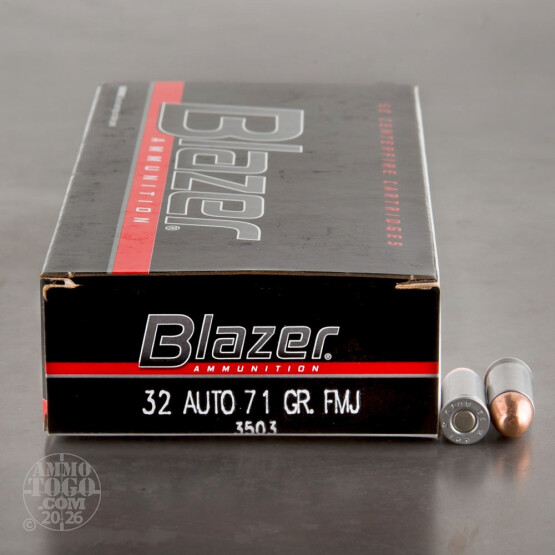 50rds – 32 ACP Blazer 71gr. FMJ Ammo