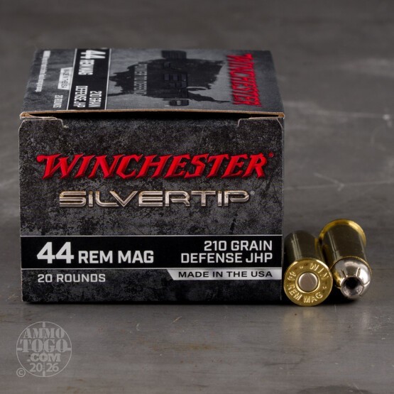 20rds – 44 Mag Winchester Silvertip 210gr. JHP Ammo