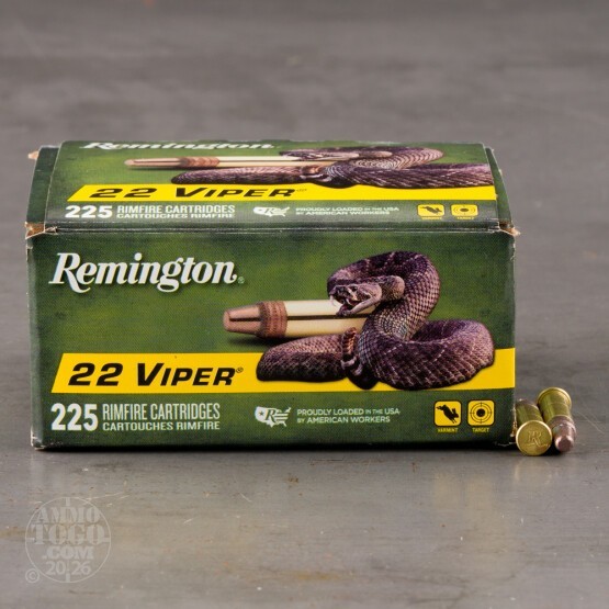 225rds – 22 LR Remington 22 Viper 36gr. Plated TC Ammo