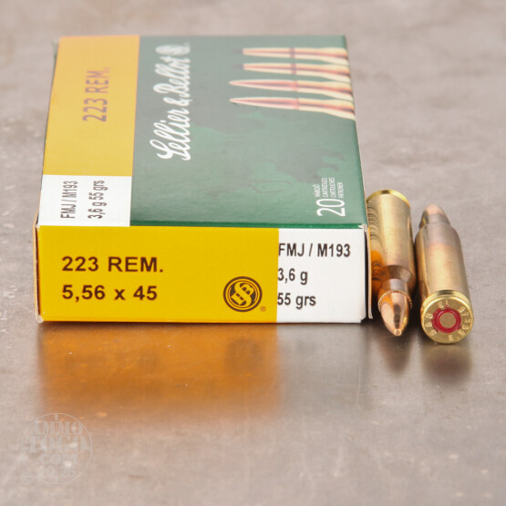 1000rds - .223 Sellier & Bellot 55gr. FMJ Ammo