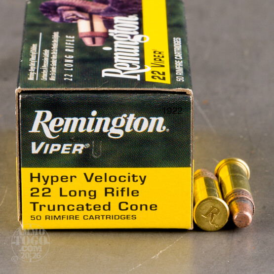 5000rds - 22LR Remington Viper Hyper Velocity 36gr Truncated Cone Ammo