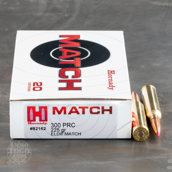 20rds – 300 PRC Hornady 225gr. ELD Match Ammo