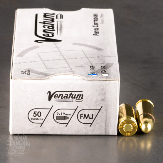 1000rds – 9mm Venatum 115gr. FMJ Ammo