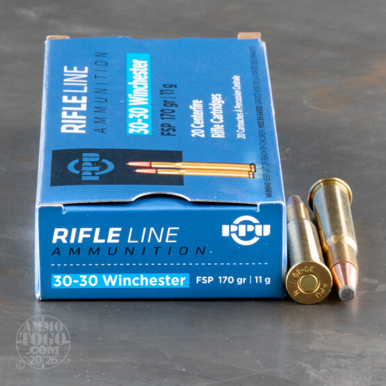 20rds - 30-30 Prvi Partizan 170gr. SP Ammo