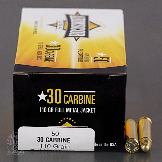 50rds – 30 Carbine Armscor USA 110gr. FMJ Ammo