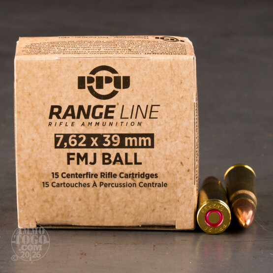 930rds – 7.62x39 Prvi Partizan 123gr. FMJ Ammo