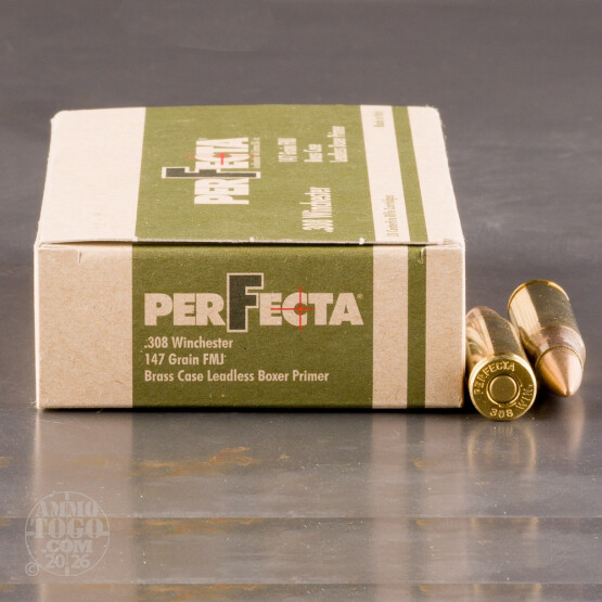 400rds – 308 Win Fiocchi Perfecta 147gr. FMJ Ammo