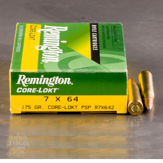 20rds - 7x64 Remington Express Core-Lokt 175gr. PSP Ammo