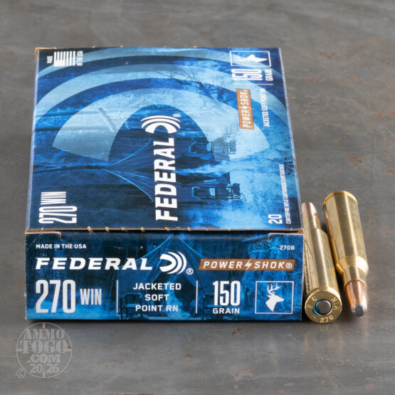 200rds - 270 Federal Power-Shok 150gr. SP Ammo