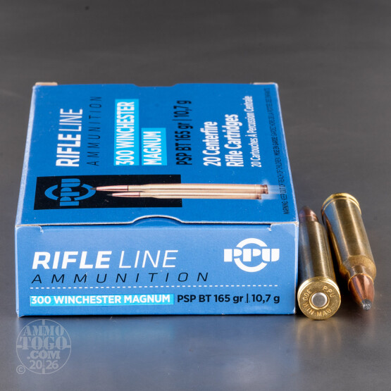 20rds – 300 Win Mag Prvi Partizan 165gr. PSP BT Ammo