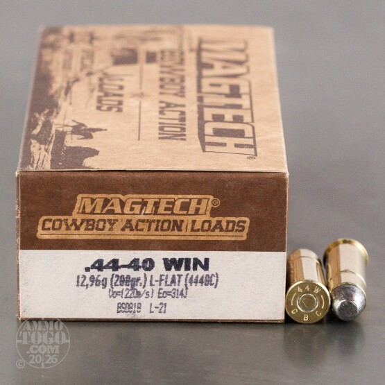 1000rds – 44-40 Magtech Cowboy Action 200gr. LFN Ammo